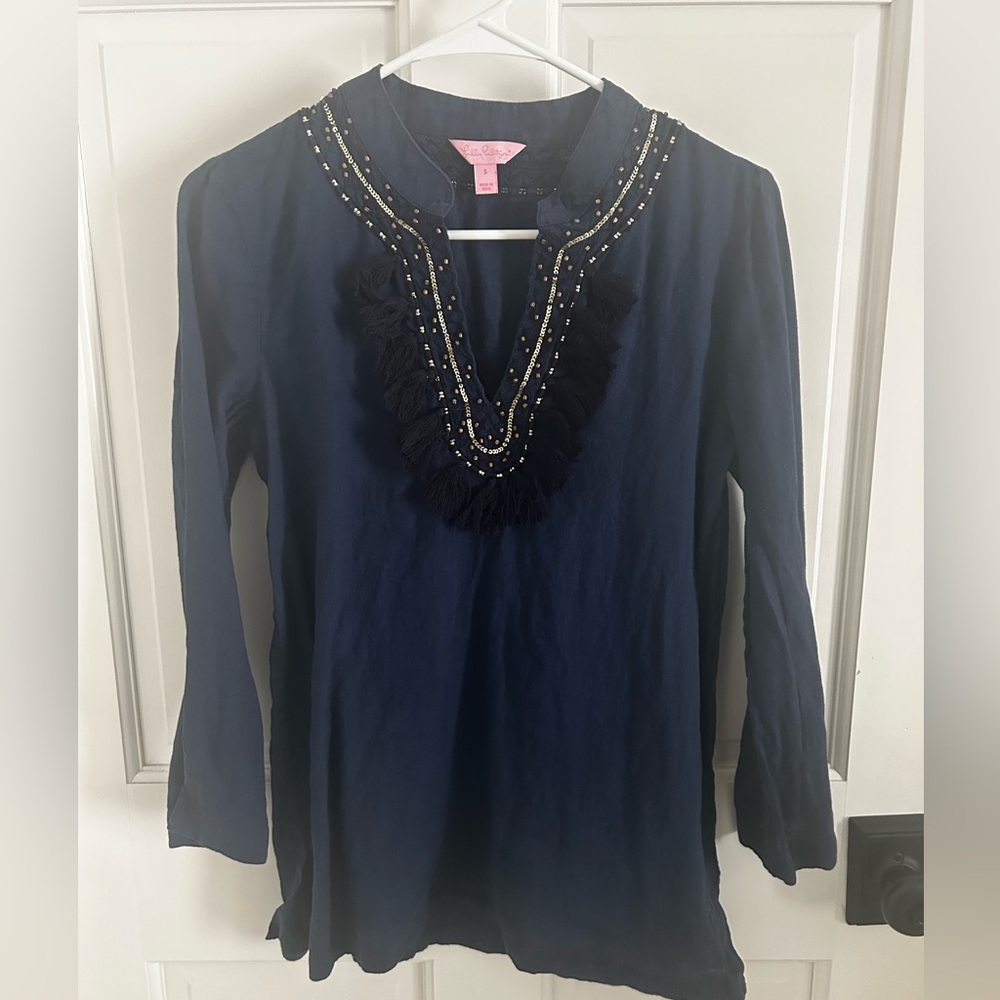 Lilly Pulitzer beaded tunic size small